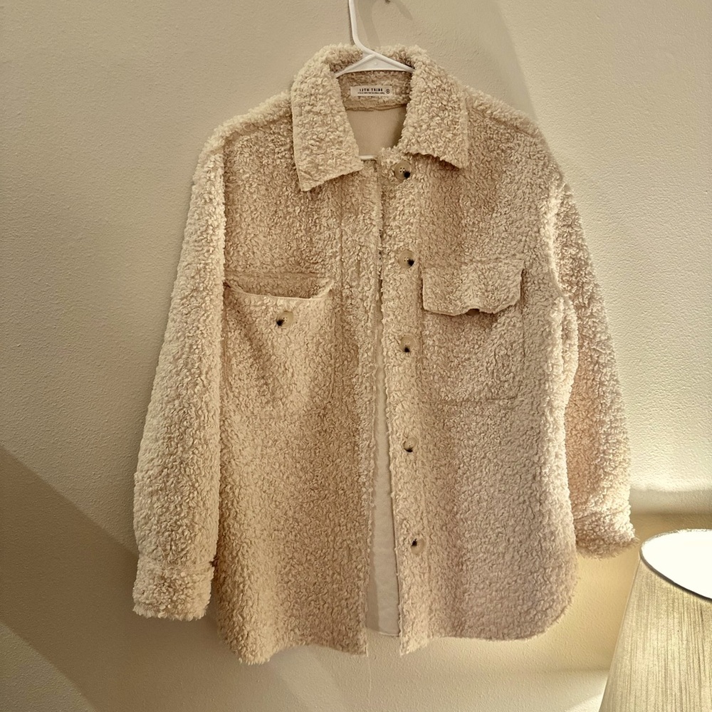 Oversized Sherpa Shacket